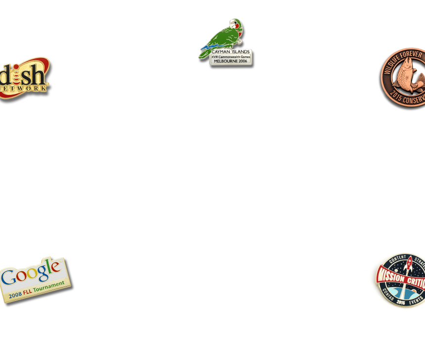 Custom lapel pin examples