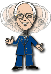 bernie sanders bobble head lapel pin conversation starter