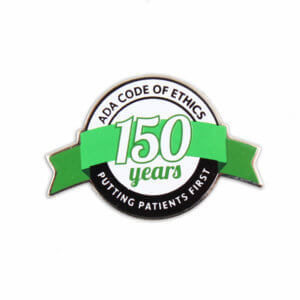 PinMart 10 Year Service Award Lapel Pin - Antique Bronze, 7/8" X 1-1/8", Employee Recognition Gift